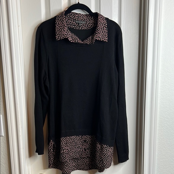 Adrianna Papell Tops - Black Long Sleeve sweater Blouse